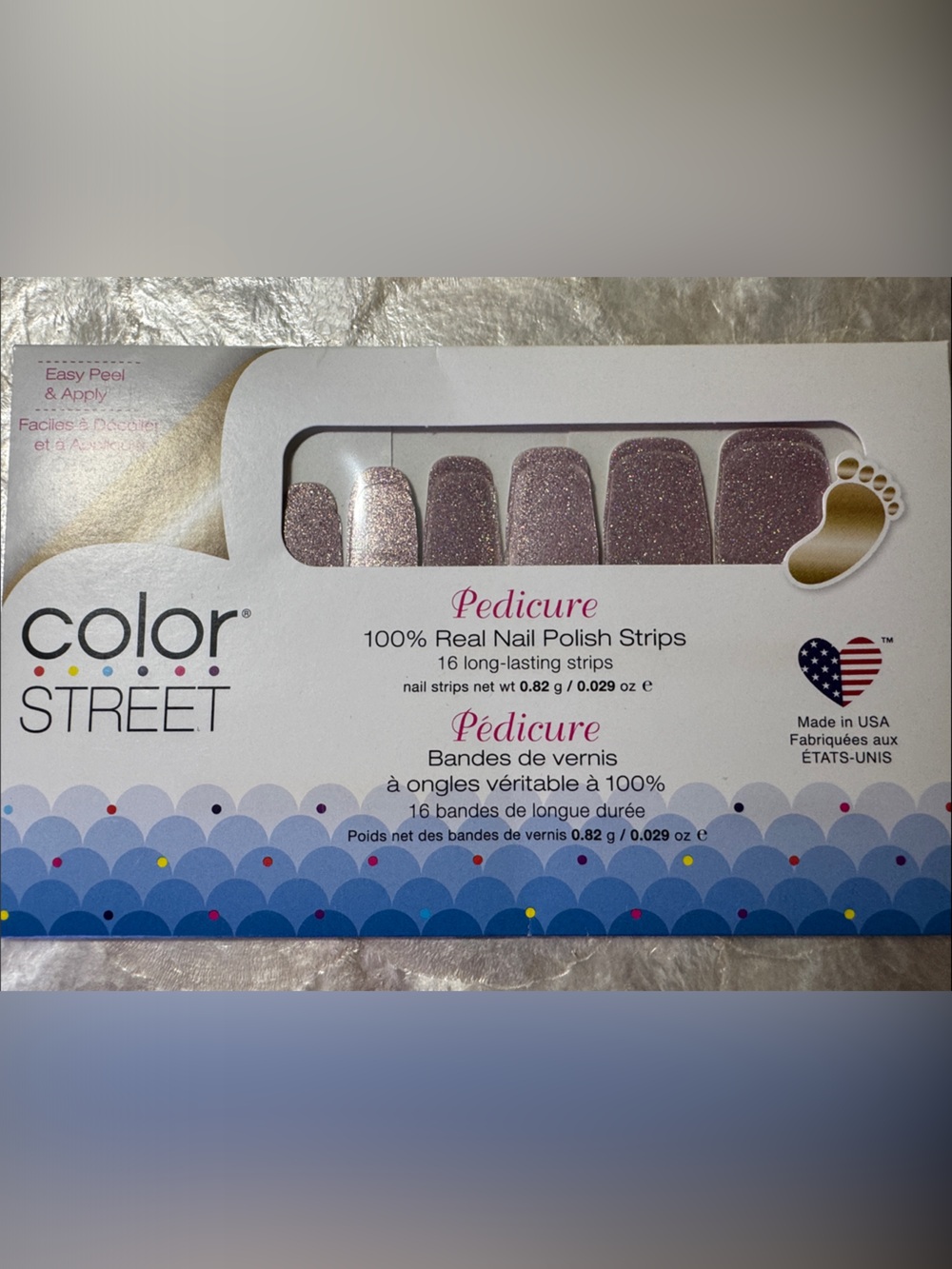 🐷🆕 Color Street Pedicure Nail Strips Moonburst